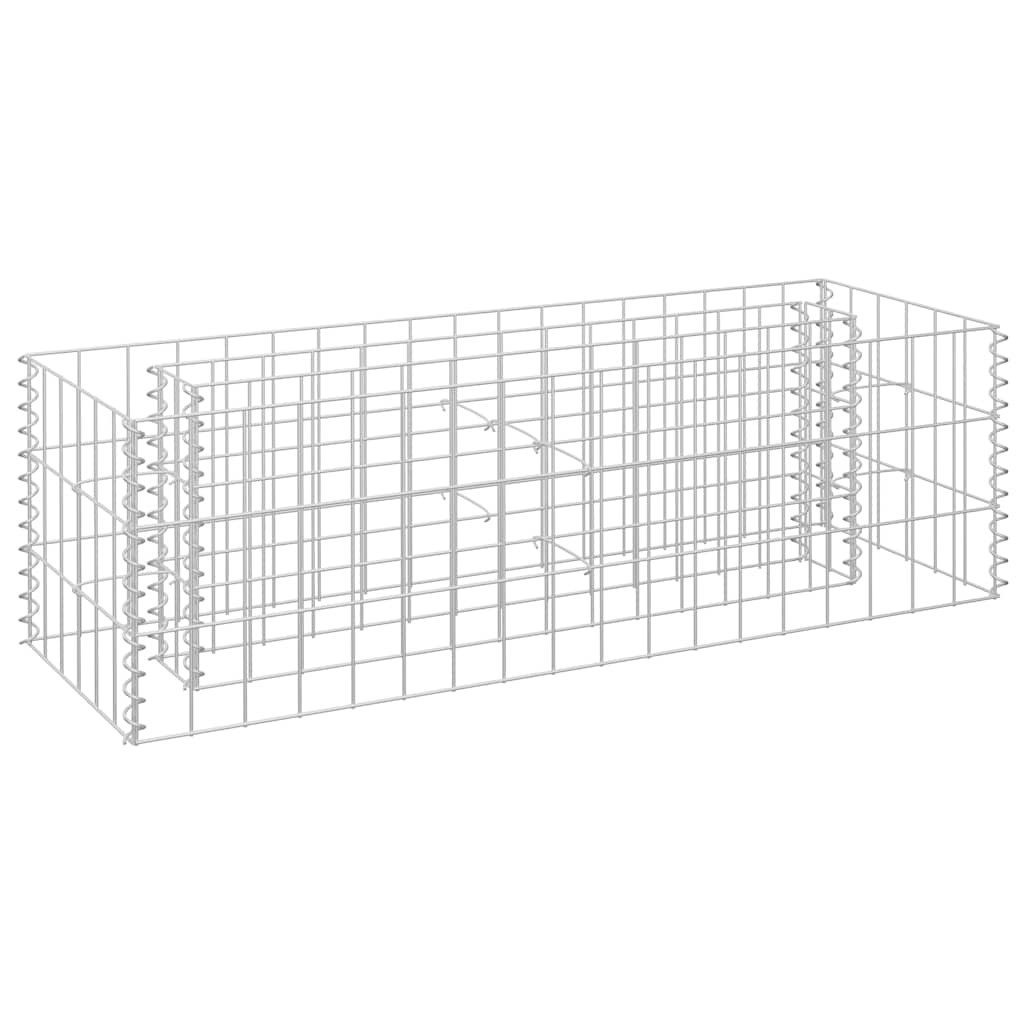 Vidaxl Gabion Planter elevado 90x30x30 cm de acero galvanizado
