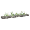 Vidaxl Gabion Planter elevado 180x30x10 cm de acero galvanizado