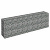 Vidaxl Gabion Planter elevado 180x30x60 cm de acero galvanizado