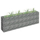 Vidaxl Gabion Planter elevado 180x30x60 cm de acero galvanizado