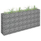Vidaxl Gabion Planter elevado 180x30x90 cm de acero galvanizado