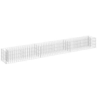 Vidaxl Gabion Fiorter ha aumentato l'acciaio zincato 270x30x30 cm