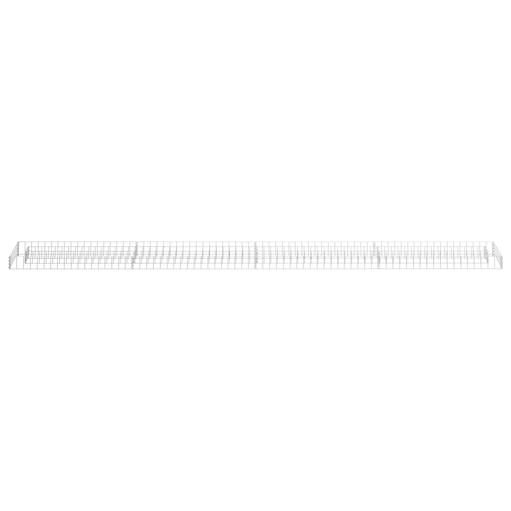 Vidaxl gabion plantenbak verhoogd 360x30x10 cm gegalvaniseerd staal