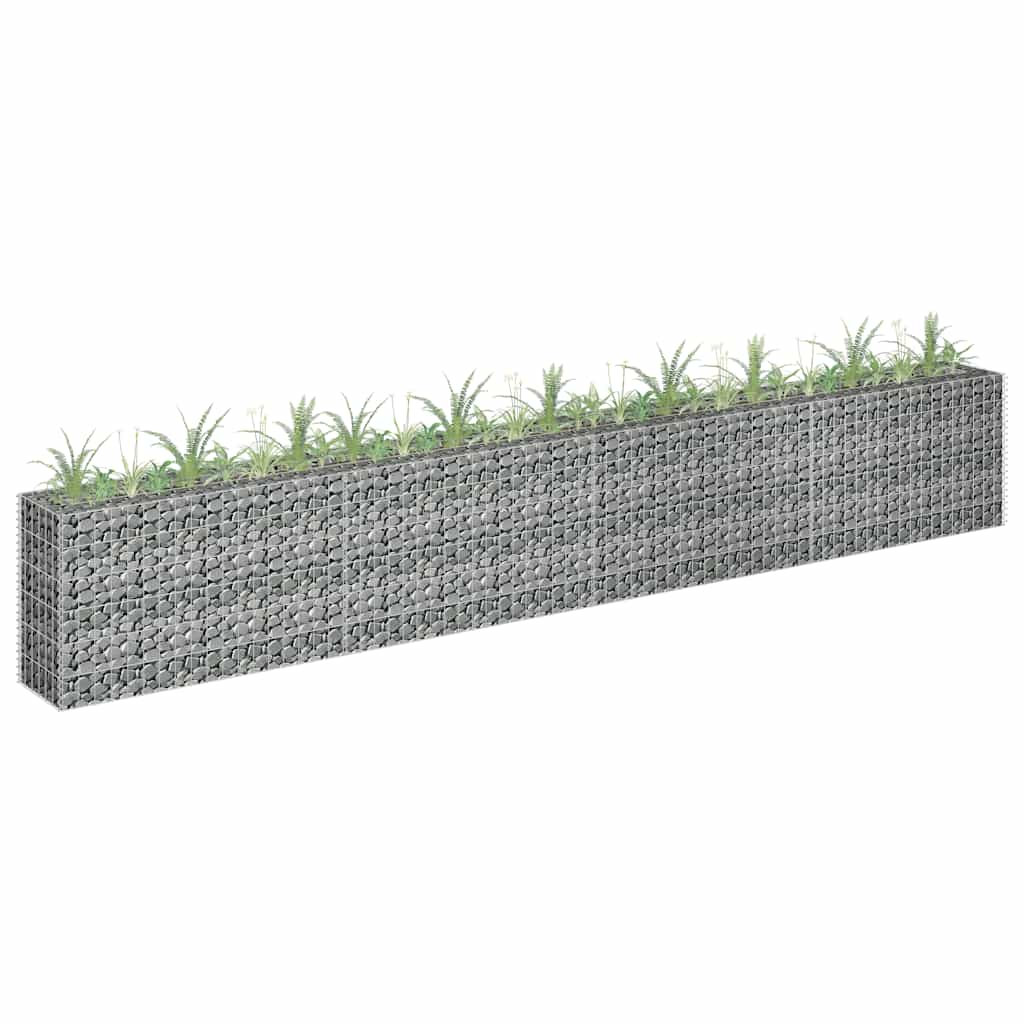 Vidaxl gabion plantenbak verhoogd 360x30x60 cm gegalvaniseerd staal