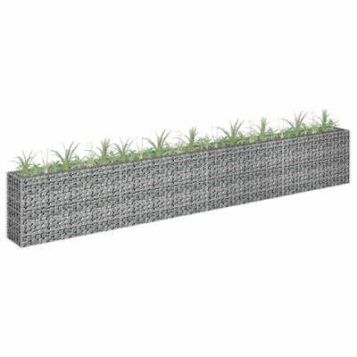 Vidaxl gabion plantenbak verhoogd 360x30x60 cm gegalvaniseerd staal