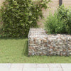 Cubo elevado de Vidaxl Gabion Plantador 40x40x40 cm de acero alambre