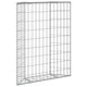 Vidaxl gabion plantenbak trapezium 80x20x100 cm gegalvaniseerd staal