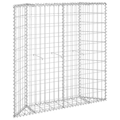 Vidaxl Gabion Planning Buck's Trapezoid 100x20x100 cm Acciaio zincato