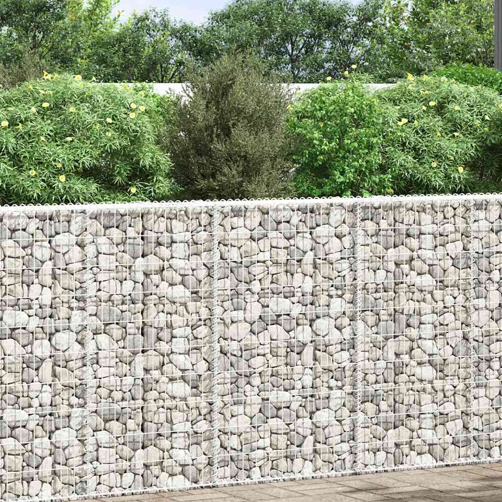 Vidaxl Gabion Planning Trapezoid de acero galvanizado 100x20x100 cm