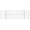 Vidaxl gabion plantenbak h-vormig 260x40x80 cm staaldraad
