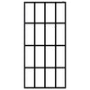 Vidaxl Walk -En Diper Wall 80x195 CM Mat Glass Temperated Glass
