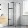 Vidaxl Walk -In Doccia parete 90x195 cm in vetro temperato