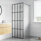 Vidaxl inloopdouchewand 90x195 cm mat gehard glas