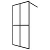 Vidaxl inloopdouchewand 80x195 cm mat gehard glas