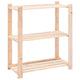 Vidaxl Storage Rack 3 capas 80x38x90 cm de pino sólido 150 kg