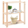 Vidaxl Storage Rack 3 capas 80x38x90 cm de pino sólido 150 kg