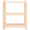 Vidaxl Storage Rack 3 capas 80x38x90 cm de pino sólido 150 kg