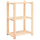 Vidaxl Storage Rack 3 capas 60x38x90 cm de pino sólido 150 kg