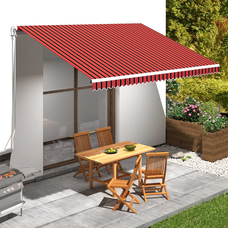 Vidaxl Laifeldoek 450x300 cm tela arancione e marrone