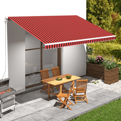 Vidaxl Laifeldoek 500x300 cm tela arancione e marrone