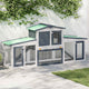 Vidaxl Conejo Cuerva para el exterior de 204x45x85 cm de madera gris y blanco