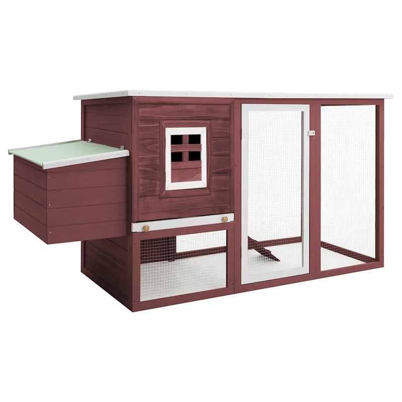 Vidaxl Chicken Coop con Night Loft Wood Brown