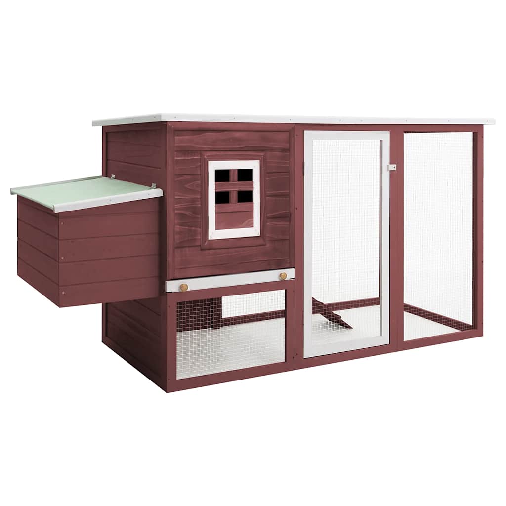 Vidaxl Chicken Coop con Night Loft Wood Brown