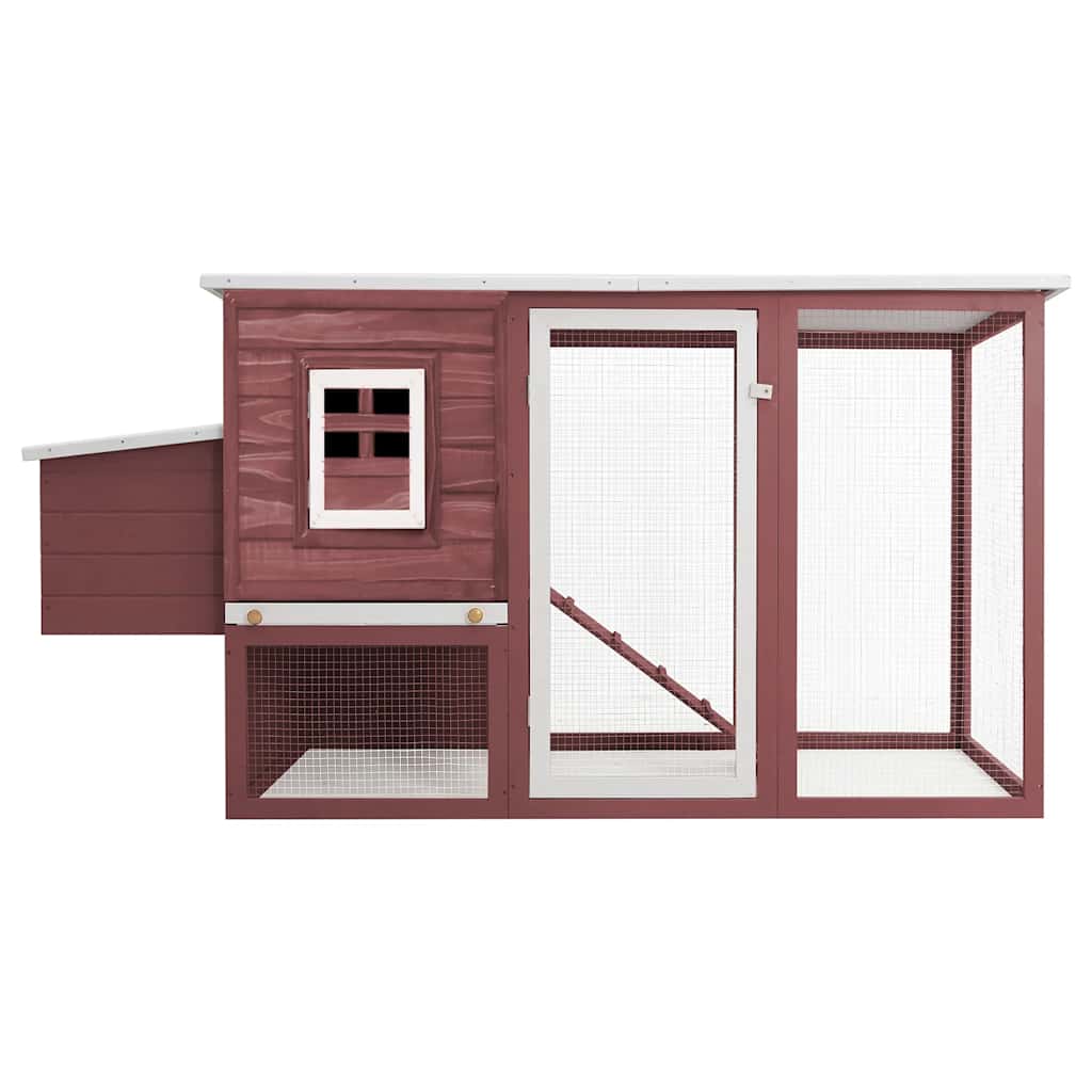 Vidaxl Chicken Coop con Night Loft Wood Brown