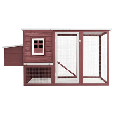 Vidaxl Chicken Coop con il legno a soppalco notturno marrone