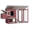 Vidaxl Chicken Coop con Night Loft Wood Brown