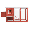 Vidaxl Chicken Coop con Night Loft Red Red