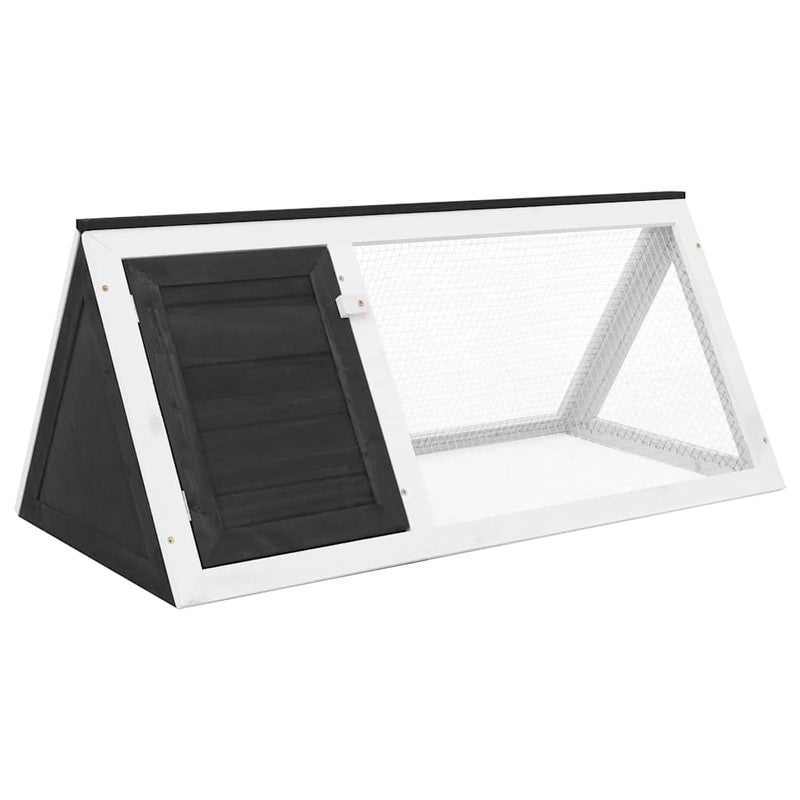 Vidaxl Rabbit Loft Wood Gray