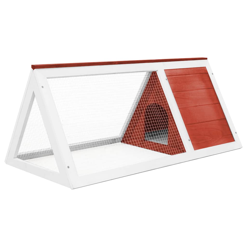 Vidaxl konijnenhok hout rood
