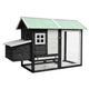 Vidaxl Chicken Coop 170x81x110 cm Pino sólido Pino Madera de madera