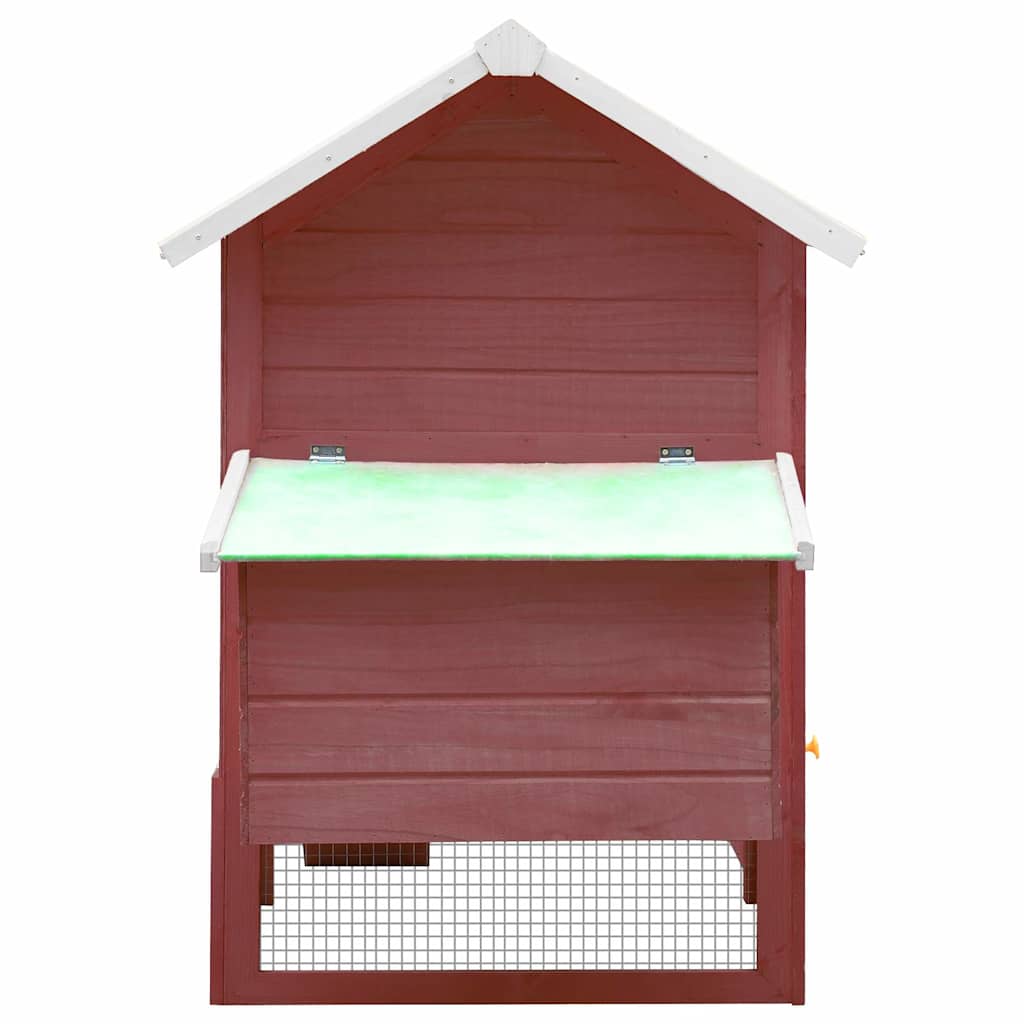 Vidaxl Chicken Coop 170x81x110 cm Pine Pine Mokka