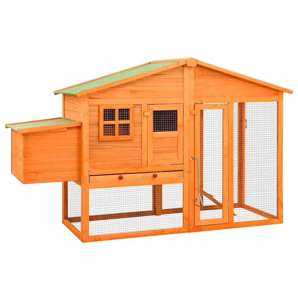 Vidaxl Chicken Coop con Nest Box Solid Pinewood