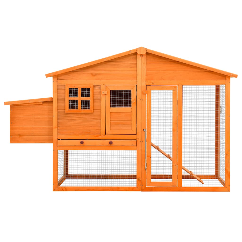 Vidaxl Chicken Coop con Nest Box Solid Pinewood