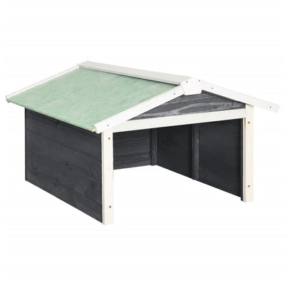 Copertura Vidaxl per tosaerba 72x87x50 cm Vurenhout grigio e bianco