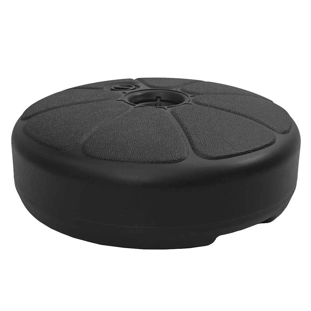 VIDAXL PIEDO DI PARASOL PIETTO CON ACQUA DI SANDA 15 L NERO
