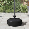 VIDAXL PIEDO DI PARASOL PIETTO CON ACQUA DI SANDA 15 L NERO