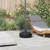 VIDAXL PIEDO DI PARASOL PIETTO CON ACQUA DI SANDA 15 L NERO