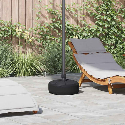 VIDAXL PIEDO DI PARASOL PIETTO CON ACQUA DI SANDA 15 L NERO