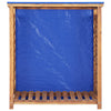 Vidaxl Firewood Storage 105x38x115 cm Acaciahout solido