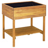 Vidaxl Planter recaudó 78.5x58.5x78.5 cm de madera de acacia sólida