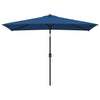 Parasol Vidaxl con poste de metal 300x200 cm azul azul