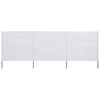 Vidaxl Paradone 3 pannelli 400x80 cm tessuto bianco
