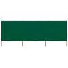 Vidaxl windscherm 3-panelen 400x80 cm stof groen