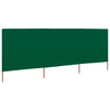 Vidaxl windscherm 3-panelen 400x80 cm stof groen