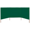 Vidaxl windscherm 3-panelen 400x80 cm stof groen