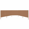 Vidaxl windscherm 5-panelen 600x80 cm stof taupe